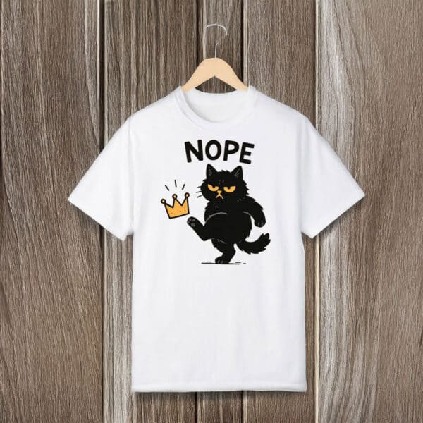 Humorous-Anti-Authority-Black-Cat-Shirt,-Funny-Grumpy-Cat-Tee
