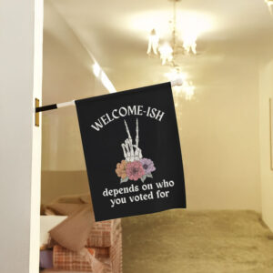 Humorous-Political-Statement-Tee,-Welcome-ish-Funny-House-T-Shirt-us