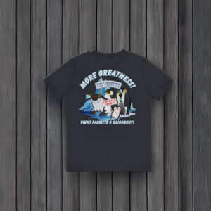 Impeach-Trump-Protest-Tee,-Fight-Fascism-&-Oligarchy,-Political-Penguins-Anti-Trump-T-Shirt