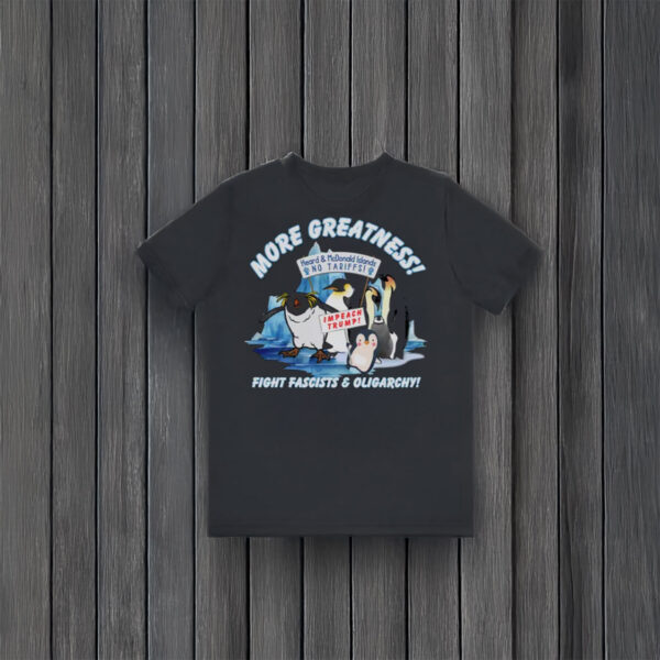 Impeach-Trump-Protest-Tee,-Fight-Fascism-&-Oligarchy,-Political-Penguins-Anti-Trump-T-Shirt