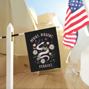 Inspirational-Activist-Garden-Flag,-Resist-Dissent-Persist-Flag-usa