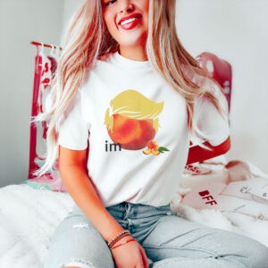 Minimalist-Political-Satire-Tee,-Impeach-Trump-Peach-Face-T-Shirt