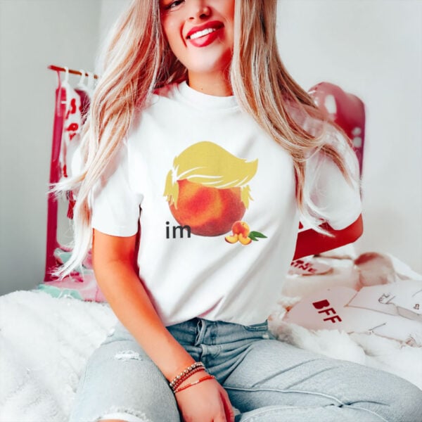 Minimalist-Political-Satire-Tee,-Impeach-Trump-Peach-Face-T-Shirt