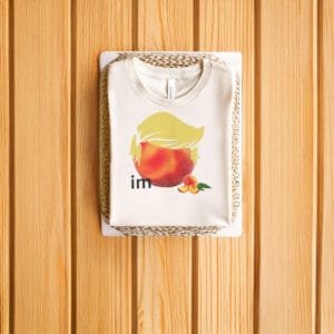 Minimalist-Political-Satire-Tee,-Impeach-Trump-Peach-Face-T-Shirt-us