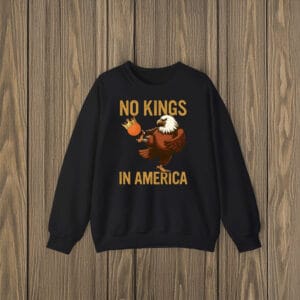 No-Kings-In-America-Eagle-Kick-Anti-Trump-Political-T-Shirts