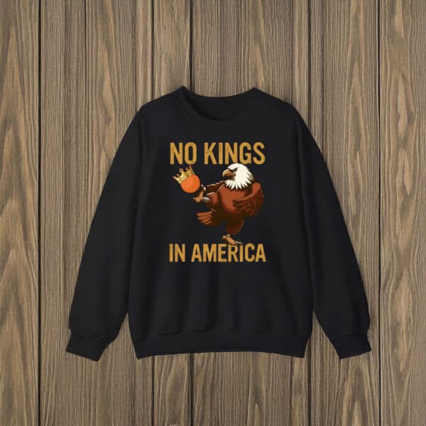 No-Kings-In-America-Eagle-Kick-Anti-Trump-Political-T-Shirts