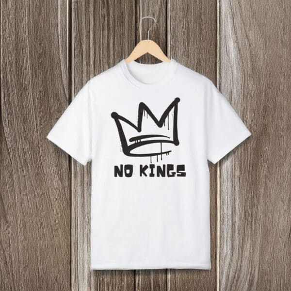 No-Kings-Political-Statement-Tee,-Democracy-Not-Monarchy-Shirt