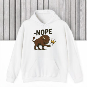 Patriotic-Anti-Monarchy-Graphic-Tee,-No-Kings-in-America-Bison-Shirt-us