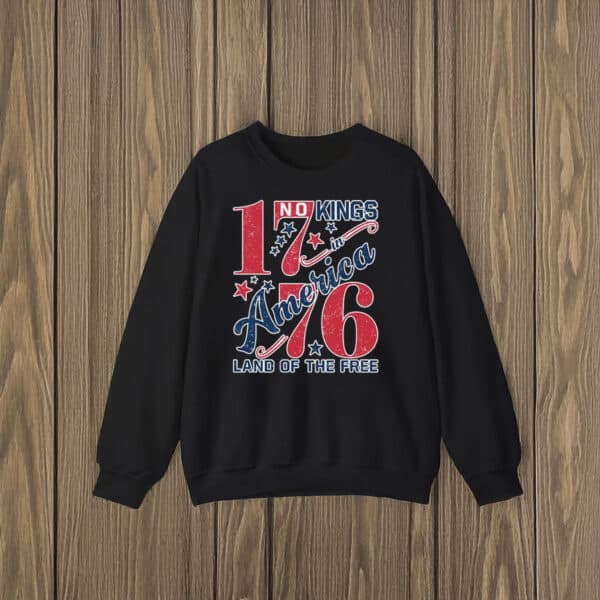 Patriotic-Land-of-the-Free-Tee,-Rejecting-Kings-Since-1776-Protest-Shirts
