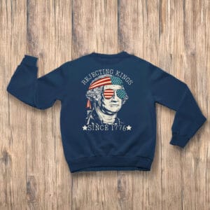 Patriotic-Revolutionary-Tee,-Rejecting-Kings-Since-1776-T-Shirt-us
