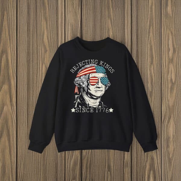 Patriotic-Revolutionary-Tee,-Rejecting-Kings-Since-1776-T-Shirts
