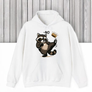 Playful-Anti-Authority-Graphic-Tee,-No-King-Raccoon-Shirt-us