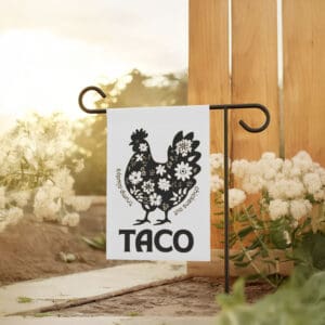Playful-Political-Protest-Garden-Banner,-TACO-Anti-Trump-Flag-usa