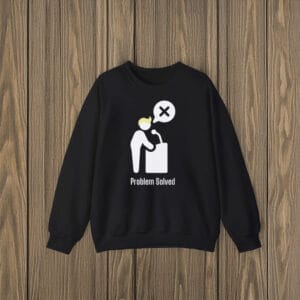 Political-Satire-Graphic-Tee,-Problem-Solved-Impeach-Trump-T-Shirt-us