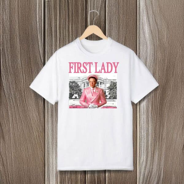 Political-Satire-Parody-Tee,-First-Lady-Elon-Musk-T-Shirt