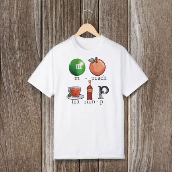 Political-Wordplay-Graphic-Tee,-Impeach-Trump-Rebus-T-Shirt
