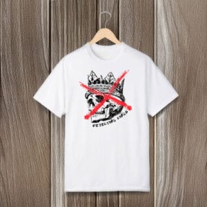 Rejection of Authority Political T-Shirt, Protest Skull Crown Tee