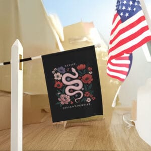 Resist-Dissent-Persist-Inspirational-Garden-Flag,-No-Kings-Flag