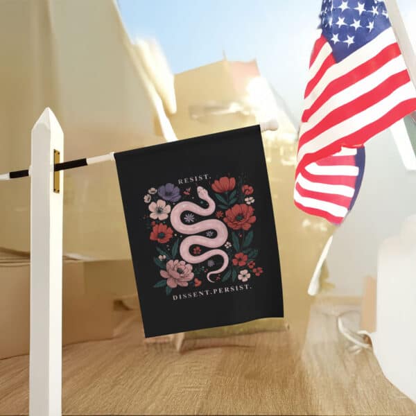 Resist-Dissent-Persist-Inspirational-Garden-Flag,-No-Kings-Flag