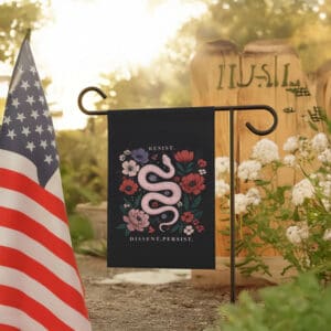 Resist-Dissent-Persist-Inspirational-Garden-Flag,-No-Kings-Flag-us