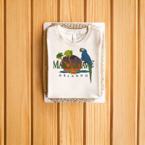 Retro-Florida-Souvenir-Tee,-Vintage-90s-Jimmy-Buffett-Margaritaville-Orlando-T-Shirt-us