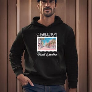 Scenic-Travel-Souvenir-Tee,-Charleston-South-Carolina-Postcard-T-Shirt