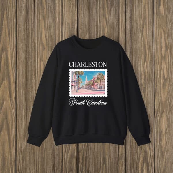 Scenic-Travel-Souvenir-Tee,-Charleston-South-Carolina-Postcard-T-Shirt-us