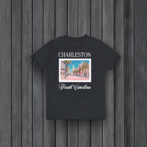 Scenic-Travel-Souvenir-Tee,-Charleston-South-Carolina-Postcard-T-Shirt-usa
