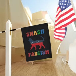 Smash-Fascism-Patriotic-Graphic-Tee,-Pride-Cat-T-Shirt