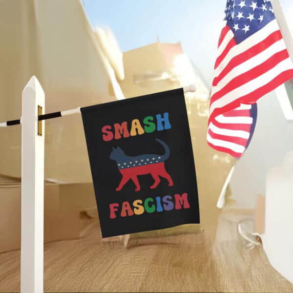 Smash-Fascism-Patriotic-Graphic-Tee,-Pride-Cat-T-Shirt