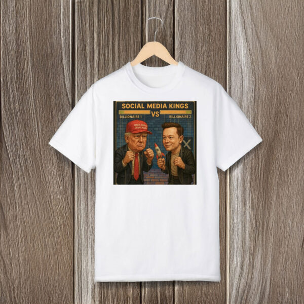 Trump-vs-Elon-Musk-Social-Media-Kings-Tee,-Funny-Billionaire-Puppet-Fight-T-Shirt-usa