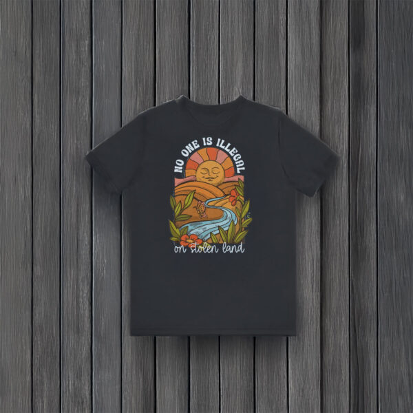 Vintage-Sun-&-River-Social-Justice-Tee,-No-One-Is-Illegal-on-Stolen-Land-T-Shirt-usa