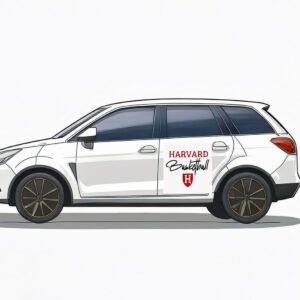 Harvard Basketball, Steve Kerr Harvard Car Magnet – Stickers