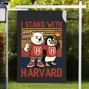 I Stand With Harvard Flag, Hands Off Harvard Flag