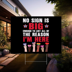 No Kings In America Yard Sign