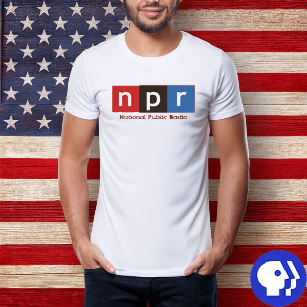 Modern NPR Logo Public Radio Graphic Tee ShirtModern NPR Logo Public Radio Graphic Tee Shirt