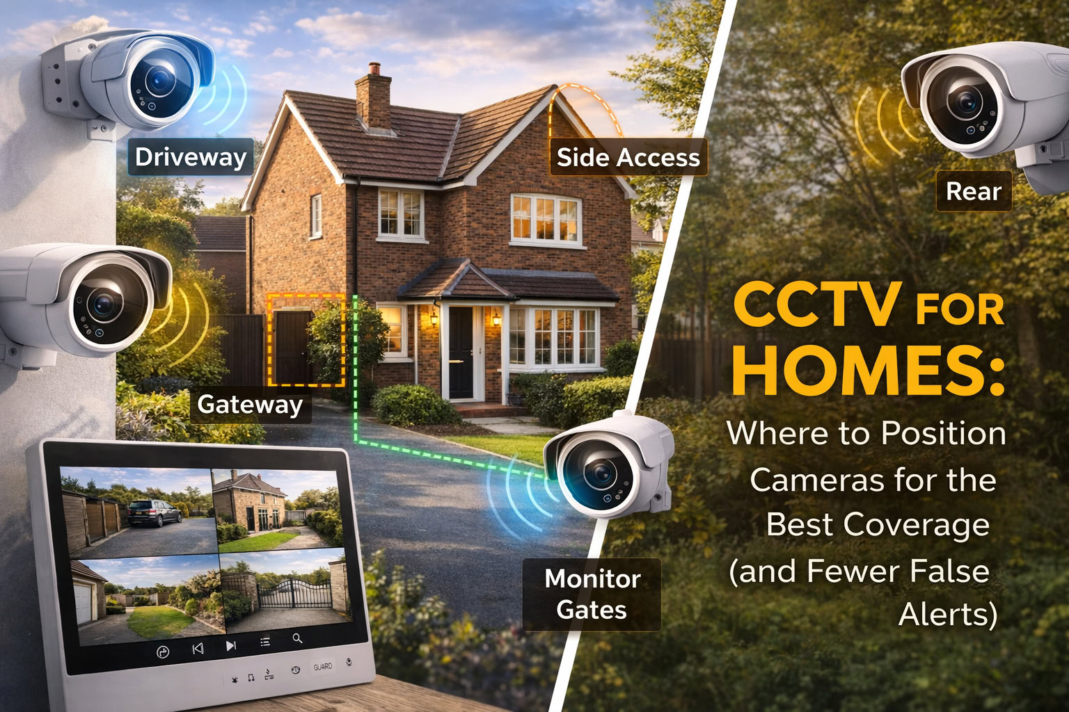 CCTV for Homes: Where to Position Cameras for the Best Coverage (and Fewer False Alerts)