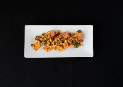 Roasted Salmon with Mango-Pineapple Salsa