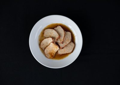 Rosemary Peppercorn Pork Loin with Apple Cider Juis