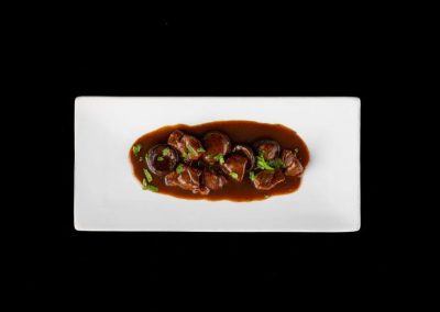 Beef Tenderloin Tips with Rosemary Gravy
