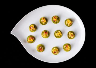 Crab, Mango And Avocado Tostada