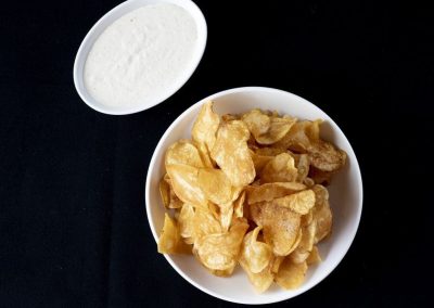 House Made Kettle Chips and Cipollini Onion Dip