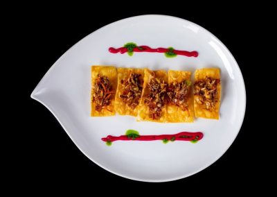 Open Faced Cashew Vegetable Spring Roll
