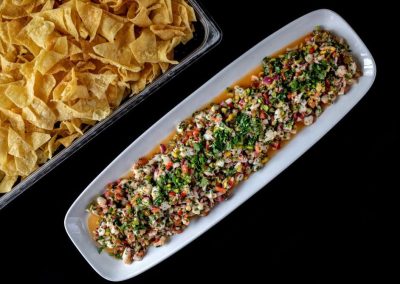 Shrimp Ceviche | Wonton Chip