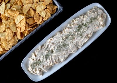 Smoke Salmon Dip | Pita Chip