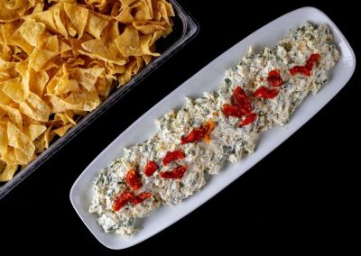 Spinach & Artichoke dip | Wonton Chip