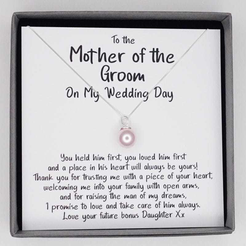 To the Mother of the Groom - A Necklace of Gratitude and Love