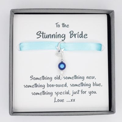 To the Stunning Bride - Something Blue Keepsake