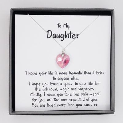 To My Daughter - A Necklace of Love and Wishes