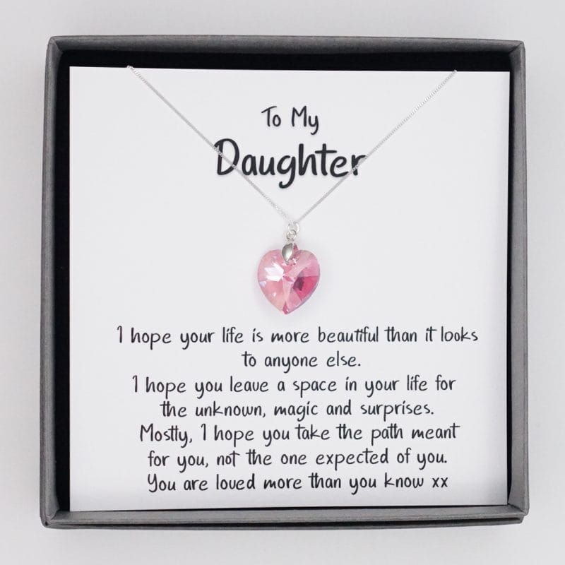 To My Daughter - A Necklace of Love and Wishes